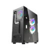 CASE GAMBYTE ZEKTOR 650W | NEGRO | 1 PANEL VIDRIO | LED - ARGB - Imagen 2