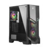 CASE GAMBYTE DECEPTOR  C/ FUENTE 650W | NEGRO | 1 PANEL VIDRIO | LED - Imagen 4