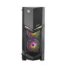 CASE GAMBYTE DECEPTOR  C/ FUENTE 650W | NEGRO | 1 PANEL VIDRIO | LED - Imagen 2