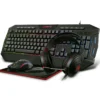 KIT SUPER GAMBYTE GRYPHUS-H | TECLADO + MOUSE + AURICULAR + PAD MOUSE |